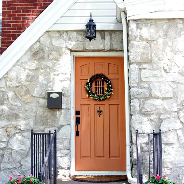 Terracotta Brown front door